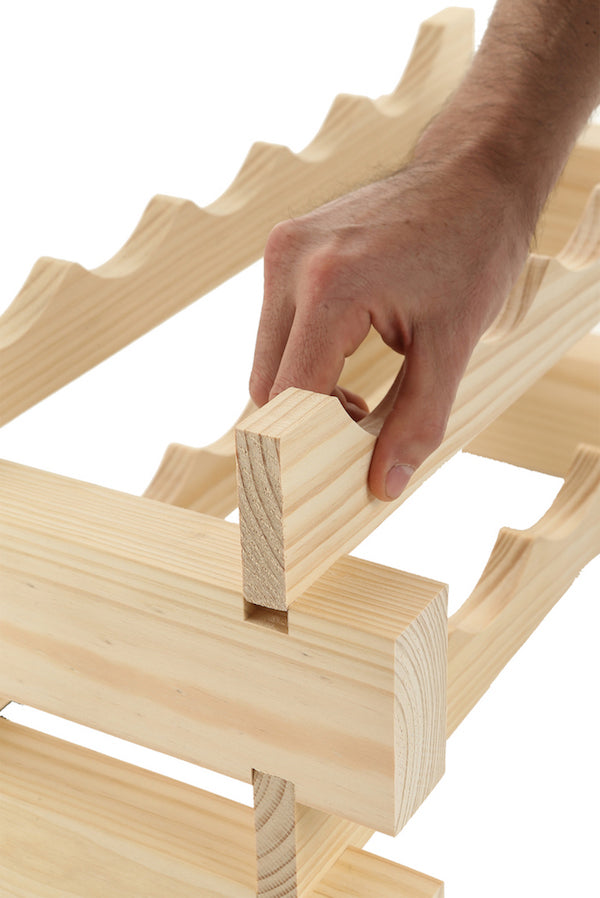 216 Bottle Wine Rack (18 layers high x 12 bottles wide) - Modularack®